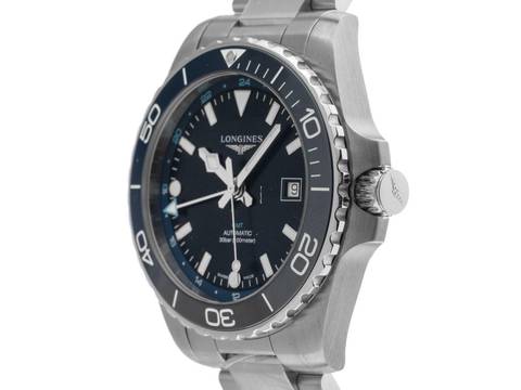  Longines HydroConquest GMT Ref.L3.890.4.96.6 2025 Full Set Ungetragen 
