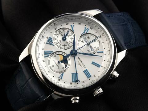  Longines Master Collection Chrono Mondphase Ref.L2.673.4.71.2 2025 Full Set Ungetragen 