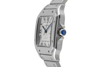 Thumbnail von Cartier Santos Medium Automatik Edelstahl Herrenuhr Ref. WSSA0029 B&P 2020