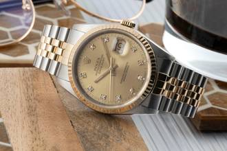 Thumbnail von Rolex Datejust 36 Stahl / Gold Diamond Dial Automatik Ref. 16233