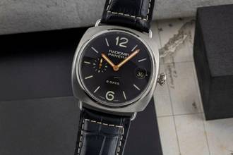 Thumbnail von Panerai Radiomir 8 Days Titan Handaufzug Herrenuhr Ref. PAM00346 B&P 2014