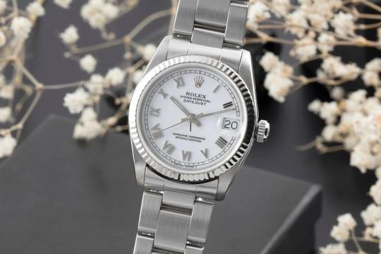  Rolex Datejust 31 Stahl / Weissgold Roman Dial Oyster Perpetual Ref. 68274 