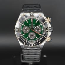  Breitling Chronomat 44 Green Dial FULLSET 