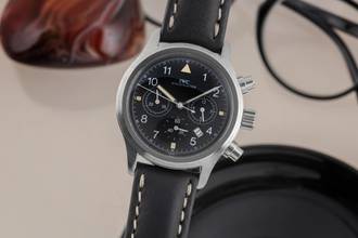 Thumbnail von IWC Fliegeruhr Chronograph Pilot Chronograph Edelstahl Quarz Herrenuhr Edelstahl Ref. IW374101