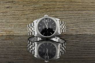  Tudor Prince Date 74034 Black Dial Automatik 34MM Stahl / Weißgold 