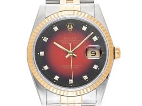  Rolex Datejust 36 Diamanten Ref.16233 1991 Full Set sehr gut Vintage 