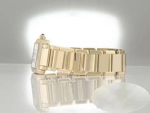 Thumbnail von Cartier Tank Française Gelbgold 750 Damen Damenuhr Gold