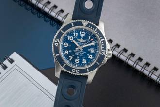  Breitling Superocean II 44 Stahl Automatik Herrenuhr Ref. A17392D8/C910 B&P 2019 