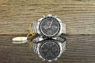  Omega Speedmaster Date 38 Co-axial Chronograph Gray Dial Full Set 2018 
