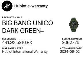 Thumbnail von Hublot Big Bang Unico Dark Green 42 Mm Limited Edition