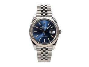 Rolex Datejust 41 Ref. 126334 Edelstahl / Weißgold Blau Jubile-Band 