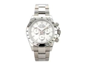  Rolex Daytona Edelstahl 116520 Weiß 