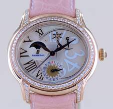 Thumbnail von Audemars Piguet Millenary 18K Millenary Starlit Sky Ladies Roségold MOP Dial Moon Diamonds B+P