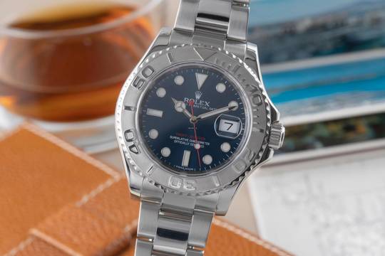  Rolex Yacht-Master 40 Oyster Stahl / Platin Automatik Ref. 116622 B&P LC100 