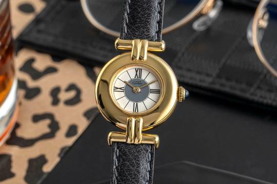  Cartier Colisée must de Cartier Lady Vermeil 925 Silber Damenuhr Ref. 590002 
