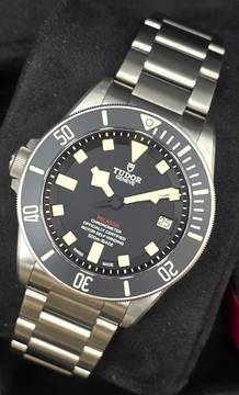 Tudor Pelagos LHD M25610TNL-0001 Titanium 500M Chronometer + Complimentary strap Unworn/New Condition Full Set 6-2026 
