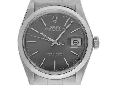 Rolex Oyster Perpetual Date open 6/9 Ref.1500 1970 original Box sehr gut Vintage 