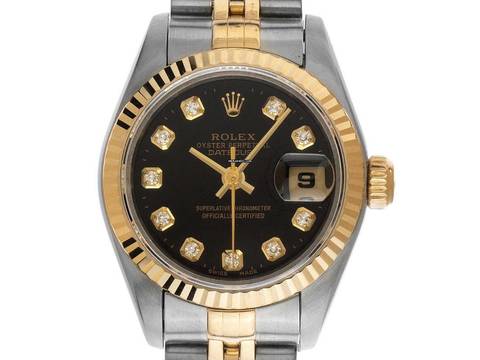  Rolex Lady-Datejust Diamanten Ref.69173 1995 Full Set sehr gut Vintage 
