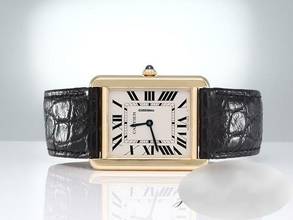 Thumbnail von Cartier Tank Solo Großes Modell Edelstahl Gelbgold 750 W5200004 2021 Stahl Gold