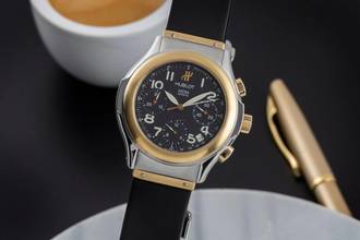 Thumbnail von Hublot Elegant MDM Chronograph Stahl / Gold Automatik Herrenuhr Ref. 1810.2