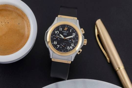  Hublot Elegant MDM Chronograph Stahl / Gold Automatik Herrenuhr Ref. 1810.2 