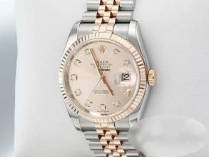  Rolex Datejust 36 36mm 116231 2011 Lc010 Stahl Rosegold 750 Diamanten Automatik 