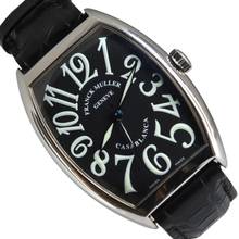  Franck Muller Casablanca 6850 Cintree Curvex black dial Full Set 