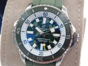Thumbnail von Breitling Superocean Automatic 46 Super Diver Green Neu & ungetragen 10/2025 Full Set Garantie bis 29.10.2027