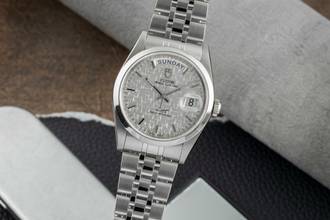  Tudor Prince Date Day Linen Dial Edelstahl Automatik Herren Ref. 76200 