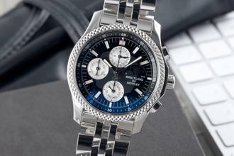  Breitling Bentley Mark VI Chronograph Stahl / Platin Ref P1936212/B977 Papiere 