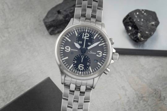  Sinn 756 / 757 Duograph Diapal Stahl Automatik Ref. 756.030 Box 