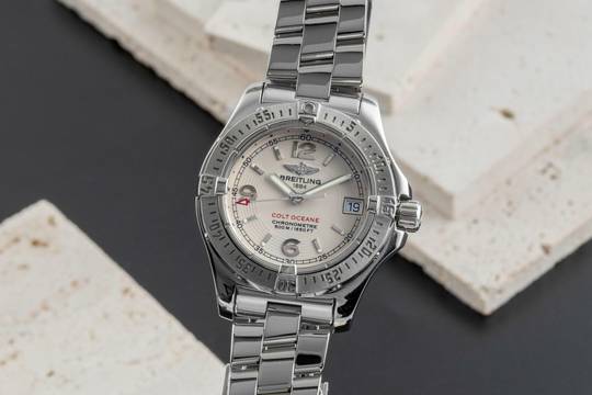  Breitling Colt Oceane 33 Chronometer Edelstahl Damenuhr Ref. A77380 