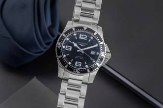  Longines HydroConquest Hydro Conquest Stahl Automatik Herrenuhr Ref. L3.642.4.56.6 B&P 2012 