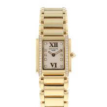  Patek Philippe Twenty~4 Rose Gold White Dial Diamond 