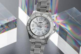  Breitling Superocean Edelstahl Automatik Herrenuhr Ref. A17316 Klassiker 