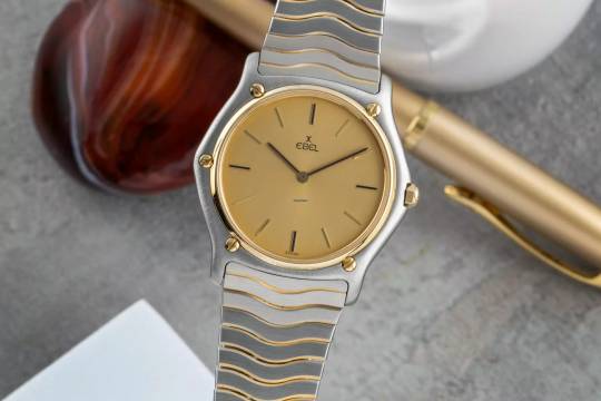  Ebel Classic Wave Stahl/Gold Herrenuhr Ref. 181903 