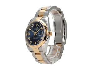 Thumbnail von Rolex Datejust 36 Edelstahl / Gelbgold Ref. 116203 Blau Arabisch