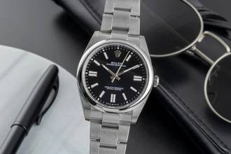  Rolex Oyster Perpetual 41 Black Dial Stahl Automatik Ref. 124300 B&P 2022 