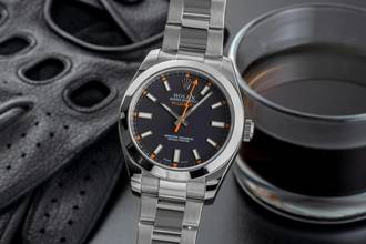  Rolex Milgauss Black Dial Stahl Automatik Herrenuhr Ref. 116400 V-Serie B&P 2009 