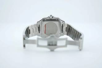 Thumbnail von Cartier Santos Large - Box+Papers - Cartier Warranty Until 2029 - Additional Rubber Strap WSSA0037 2021