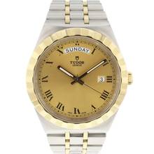  Tudor Royal Day-Date Steel Gold Roman Dial 