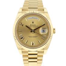  Rolex Day-Date 40 Yellow Gold Champagne Roman Dial 