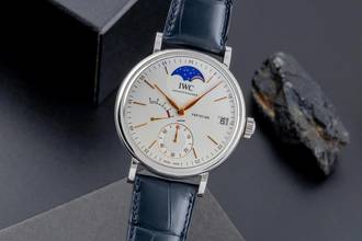 Thumbnail von IWC Portofino Handaufzug Mondphase Handaufzug Stahl Ref. IW516401 B&P 2024