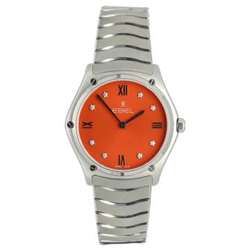  Ebel Sport Classic Diamond Red Dial Full Set New 