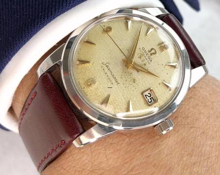  Omega Seamaster Vintage Big Seahorse Logo Honeycomb Dial Automatic Automatik 2849 2849 