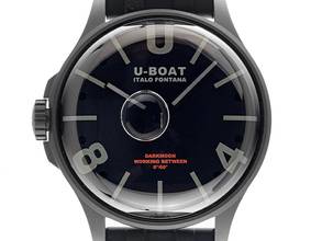  U-Boat Darkmoon BK schwarz PVD Ref.9545 Full Set Neu 