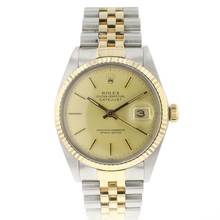  Rolex Datejust 36 Jubilee Gold/Steel Champagne Dial 