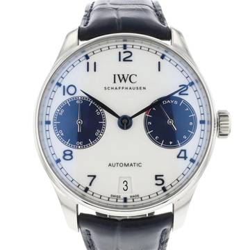  IWC Portugieser Automatik 7-Days Steel White Dial 99.9% New 