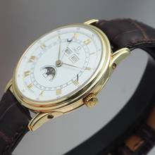 Thumbnail von Omega Triple Date Moonphase Cal.715 Gold 18k/750 RARE collectors watch TOP Condition