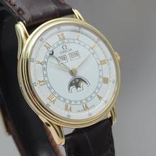 Thumbnail von Omega Triple Date Moonphase Cal.715 Gold 18k/750 RARE collectors watch TOP Condition